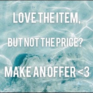 All prices are negotiable :)